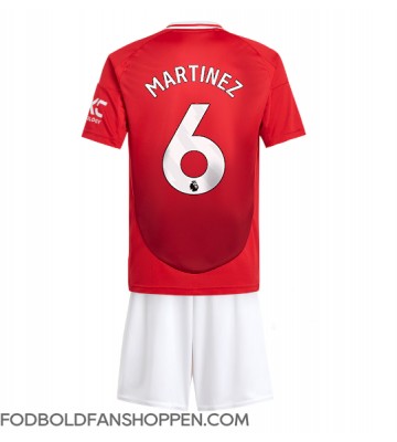 Manchester United Lisandro Martinez #6 Hjemmebanetrøje Børn 2024-25 Kortærmet (+ Korte bukser)